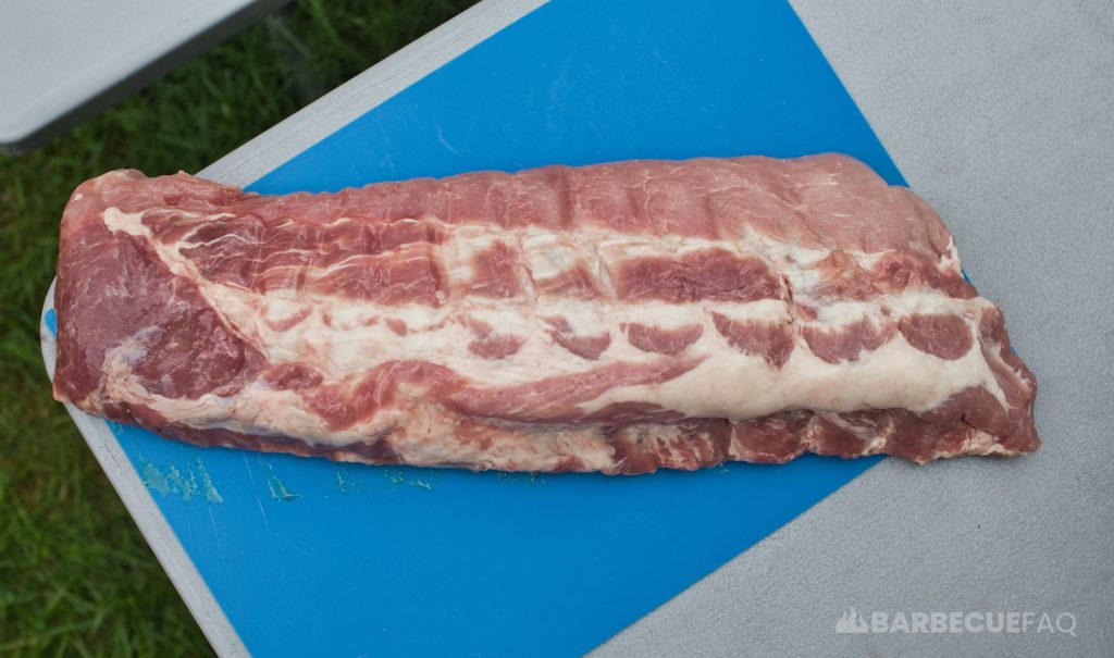 Ribs taken out of vacuum packaging