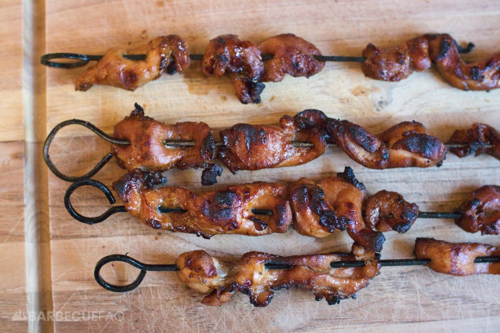 Chinese chicken teriyaki on a stick recipe