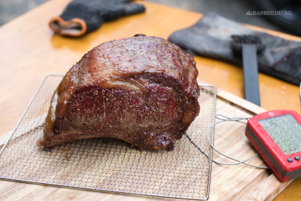 prime rib at 115F internal ready for resting