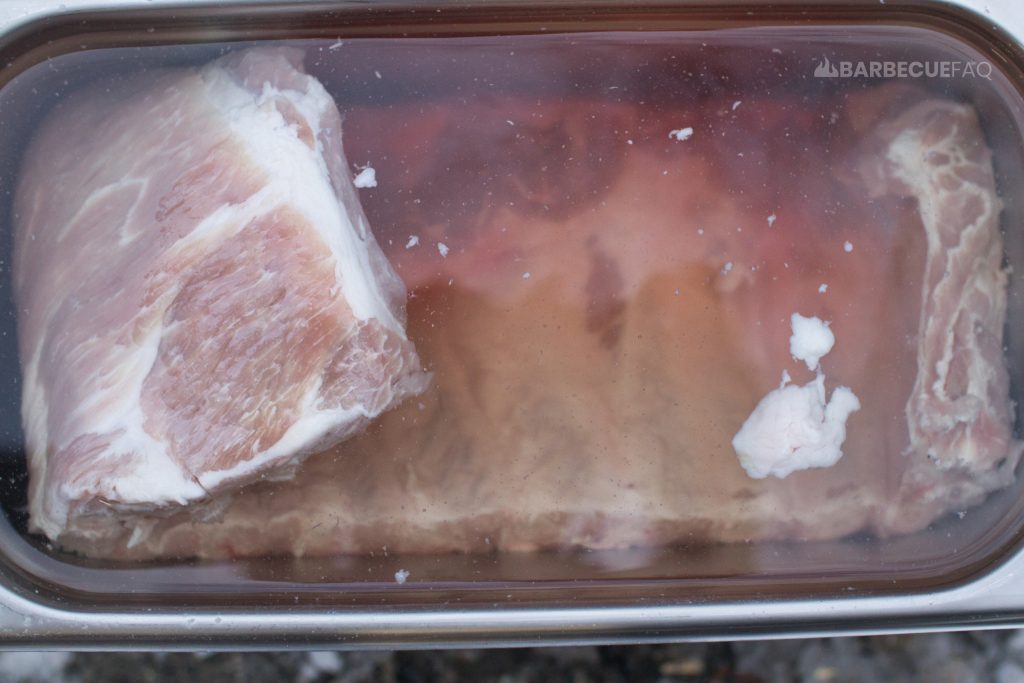 spare ribs in salt brine