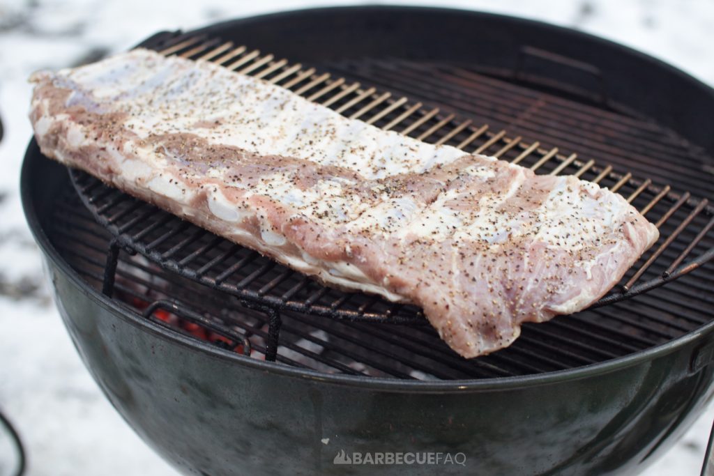 spare ribs on grill for direct heat bbq