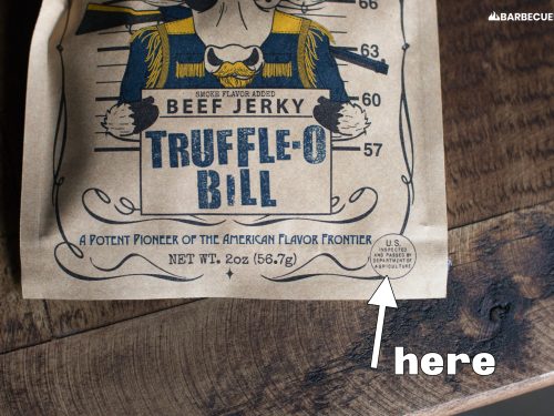 USDA jerky inspected by label