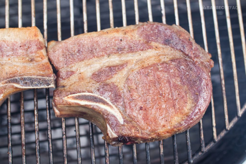 pork chop direct heat bbq
